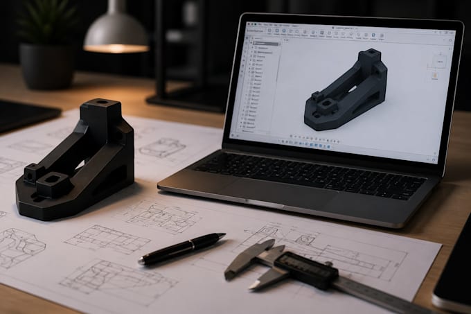 do professional fusion 360 cad design and 3d printing prep
