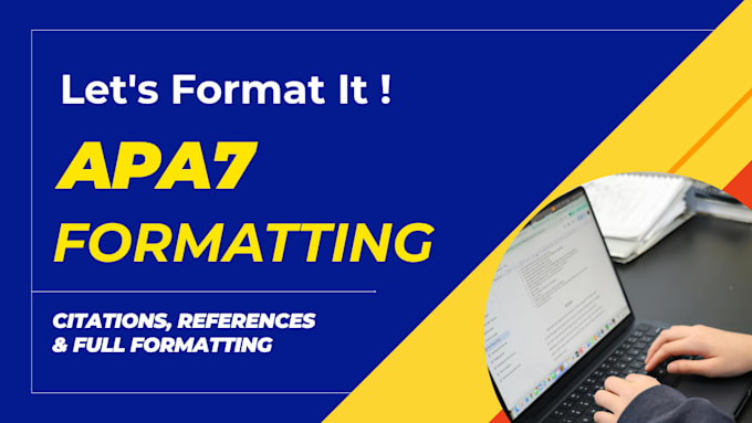 format and edit your document into apa 7th edition