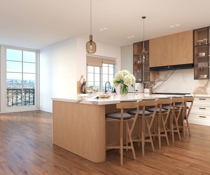 create photorealistic 3d interior rendering