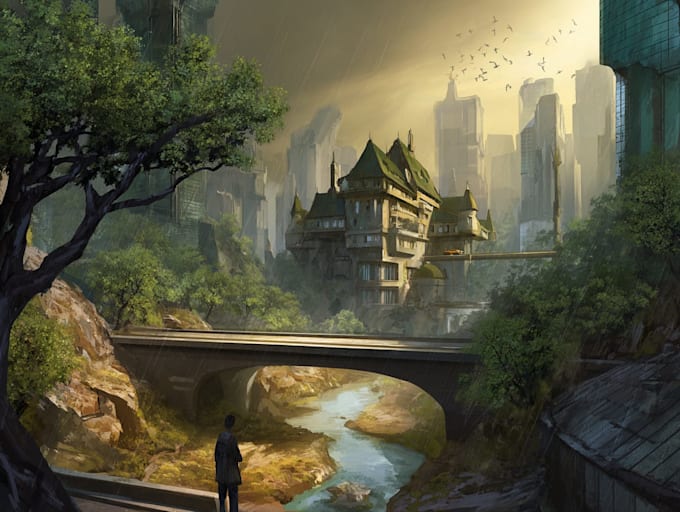 do the landscape illustration or concept art for you