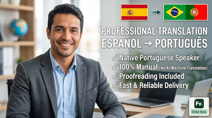 translate documents from spanish to native portuguese