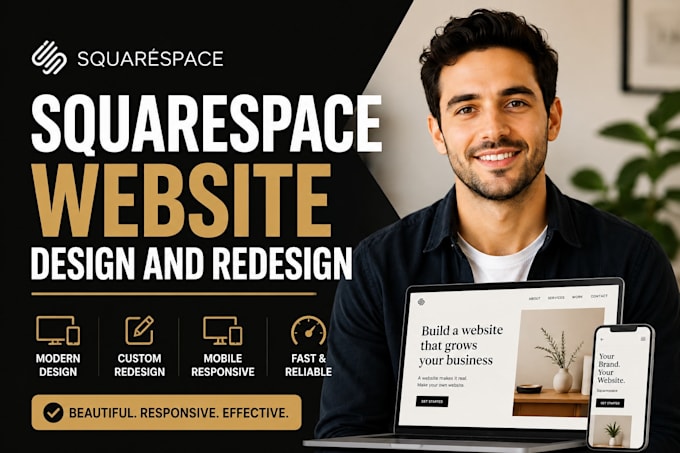 design squarespace website, redesign wix squarespace website, update revamp site