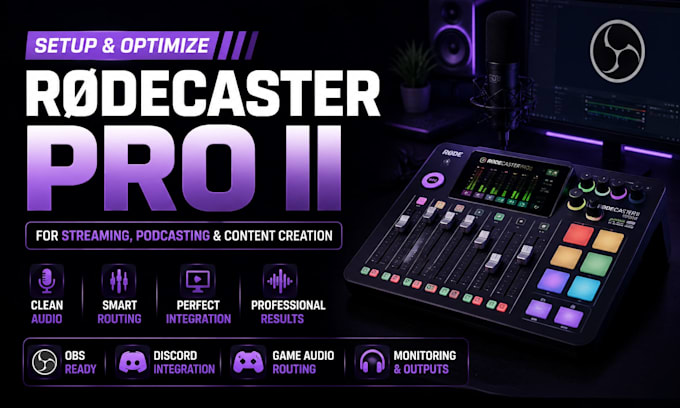 setup and optimize rodecaster pro ii for obs streaming and audio