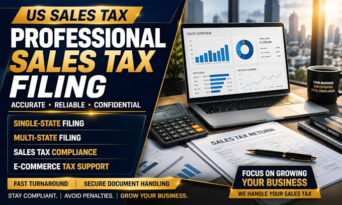 prepare and file your US sales tax return professionally