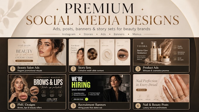 design luxury social media posts and ads