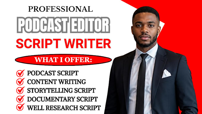 write engaging podcast scripts with research and storytelling