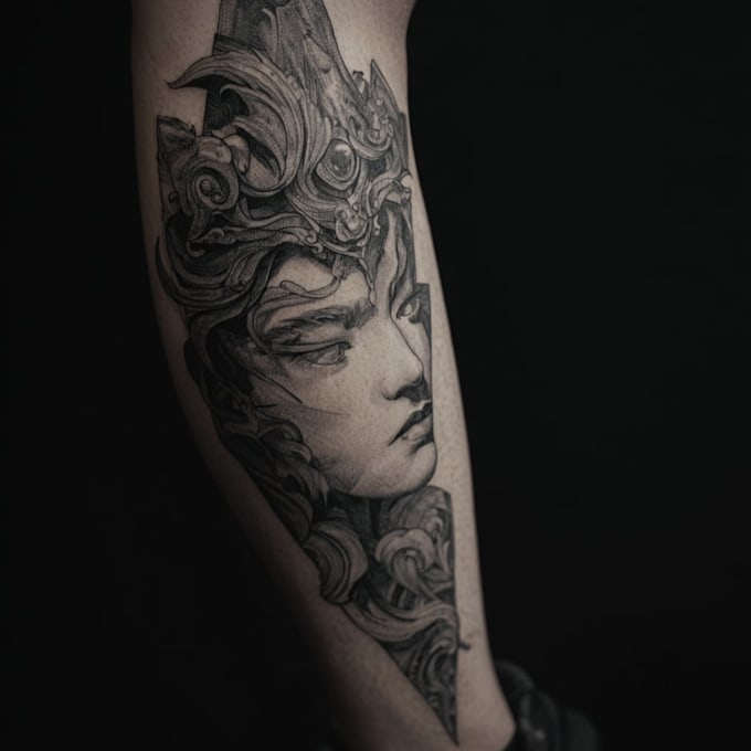 design a modern and minimalist tattoo design