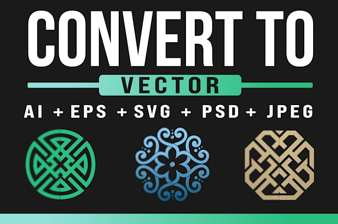 manually convert logo, image or sketch to vector