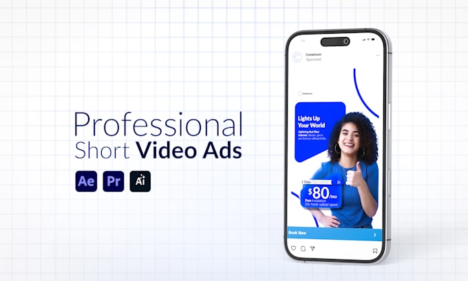 create a professional short video ad