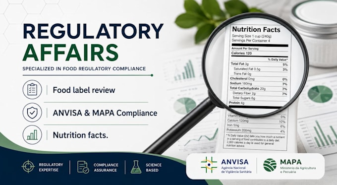 create nutrition facts and review food labels
