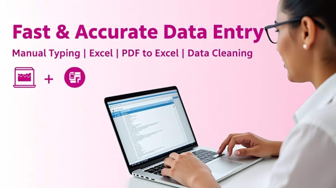 do fast and accurate data entry and excel work