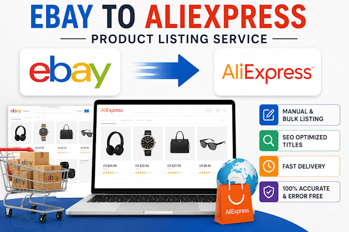 complete manage your ebay dropshipping store and automation