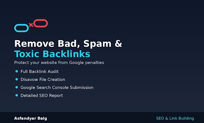 remove bad, spam and toxic backlinks from your website