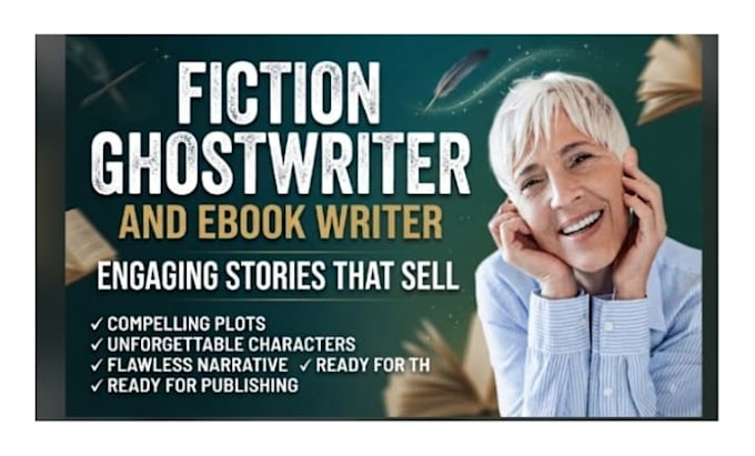 be your fiction ghostwriter and ebook writer for engaging stories