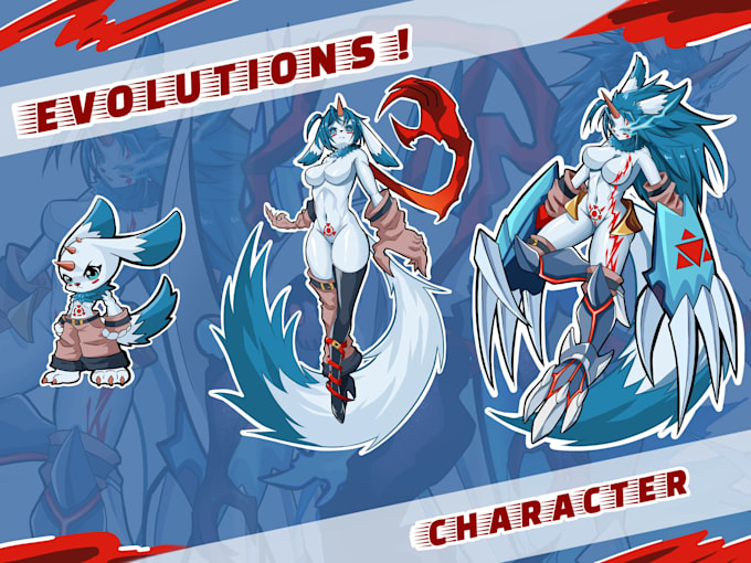 design your custom monster evolution concept art