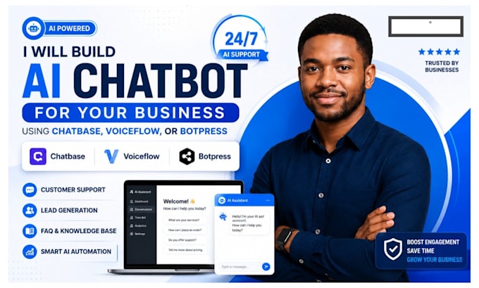 build ai chatbot for business using chatbase voiceflow botpress customer suppot