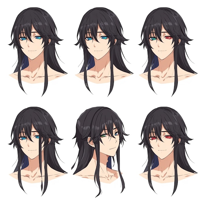 draw character sheet in anime style