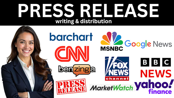 write and distribute press release for product launch and brand awareness