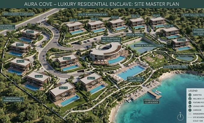 design luxury real estate site plans and professional master plan presentations