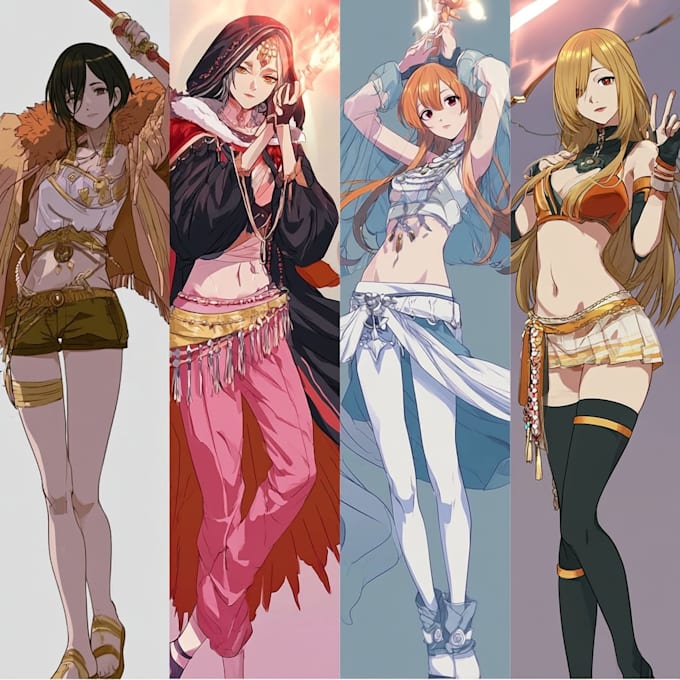 create custom anime digital art for personal projects