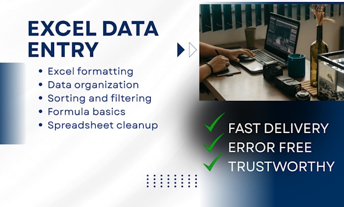 do excel data entry, spreadsheet formatting, and cleanup