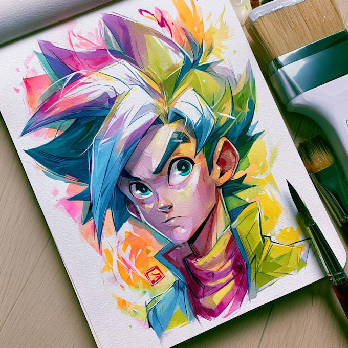 draw anime art for you