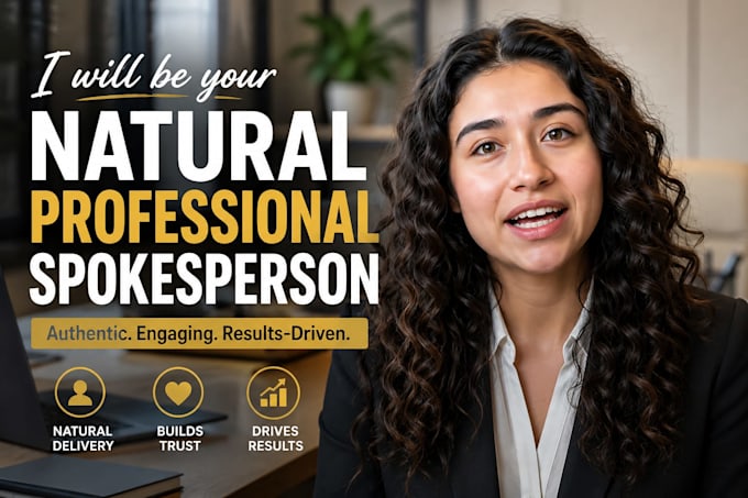 record a dynamic spokesperson video and be your professional actor