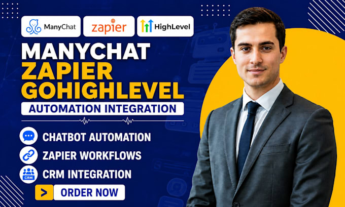 manychat zapier gohighlevel automation integration chatbot