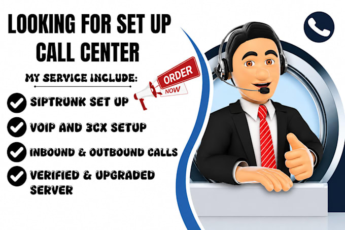 setup verified twilio, 3cx, vicidial, sip trunk, voip, and cloud call center