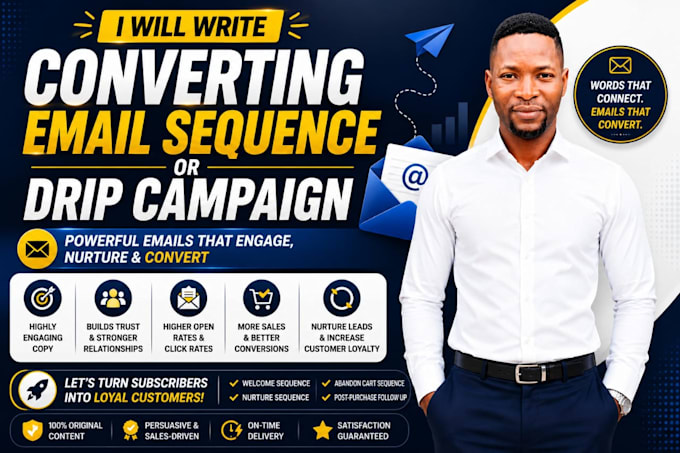 write converting email sequence or drip campaign