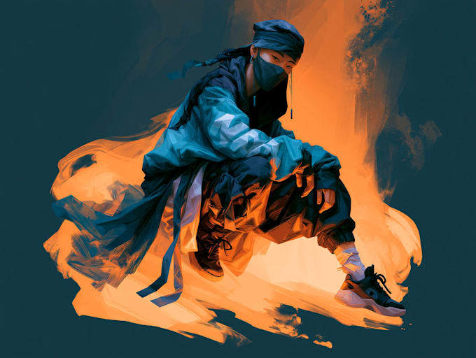 design unique digital collage art illustration