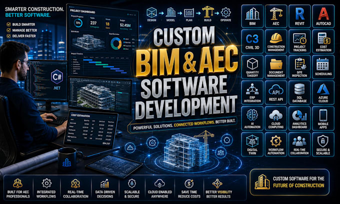 develop bim software, aec software, construction management, engineering appss