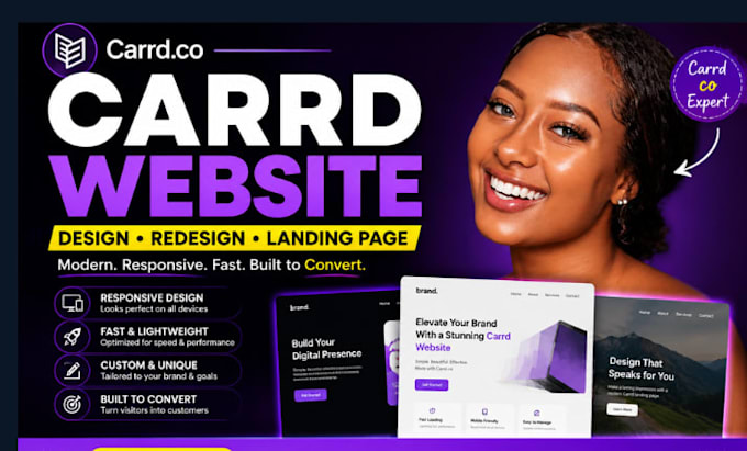 build carrd website, carrd landing page, redesign carrd website, carrd co expert