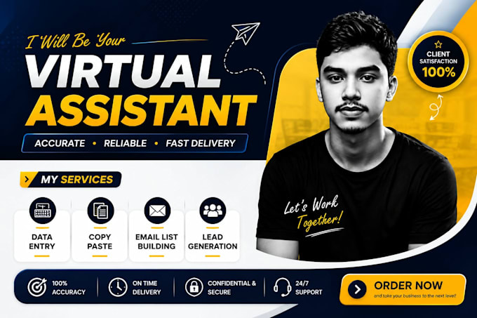 be your virtual assistant for data entry,copy paste