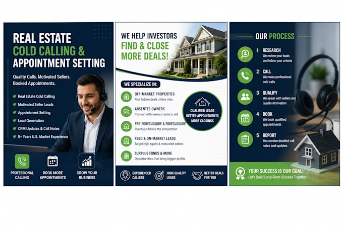 do real estate cold calling, lead generation and appointment setting