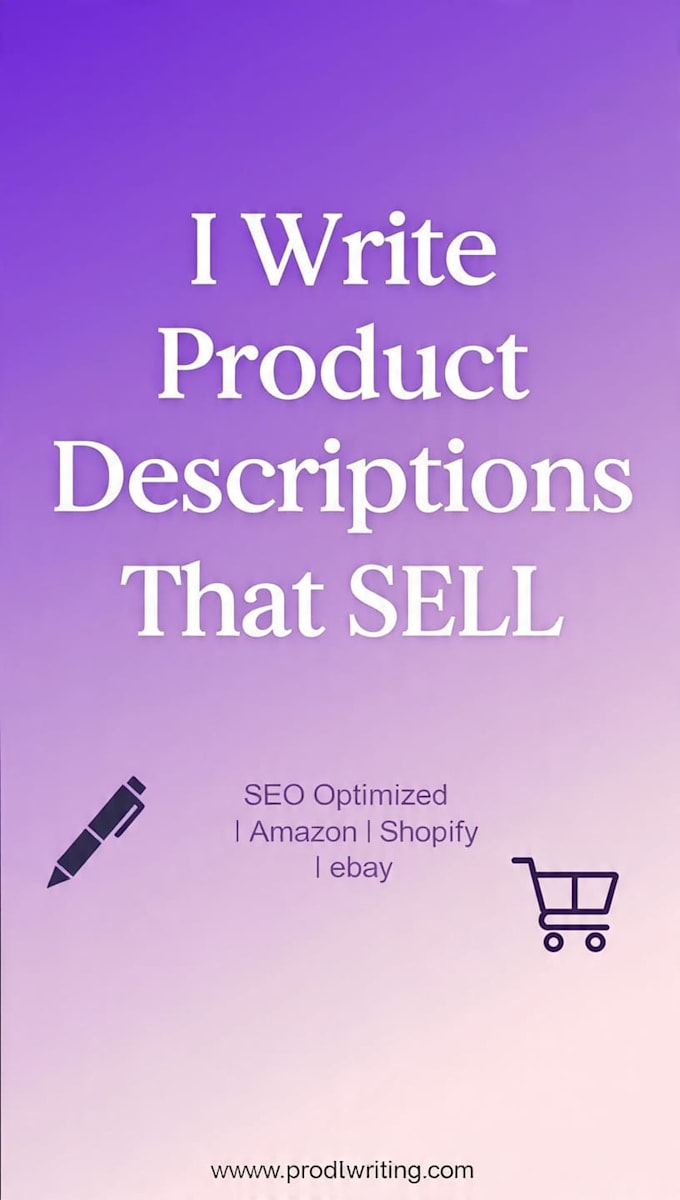 write SEO product description
