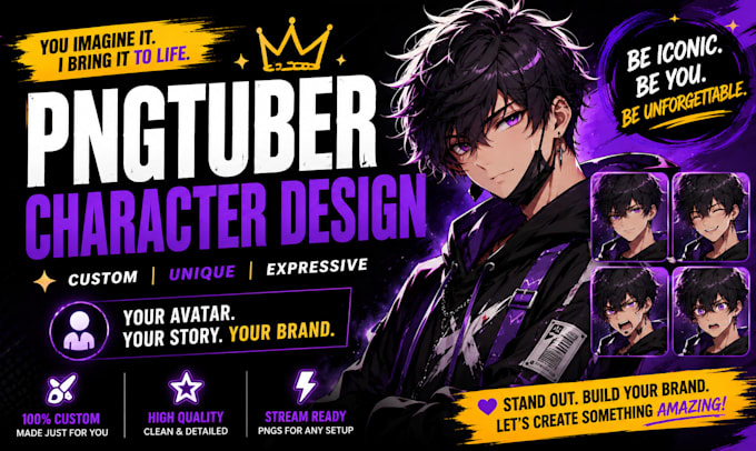 design digital pngtuber png tuber