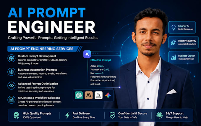 create custom ai prompts for chatgpt, midjourney, and ai tools