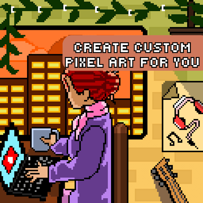 create custom pixel art for you