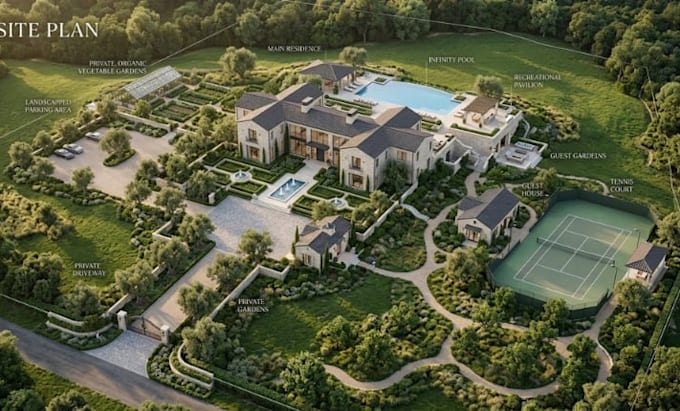 create luxury property development concepts and exceptional site planning