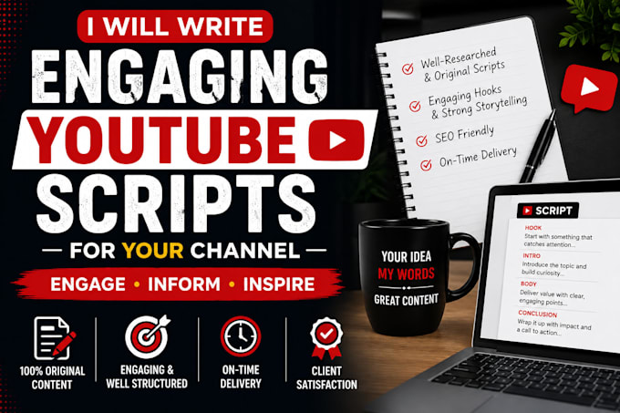 write engaging youtube video scripts