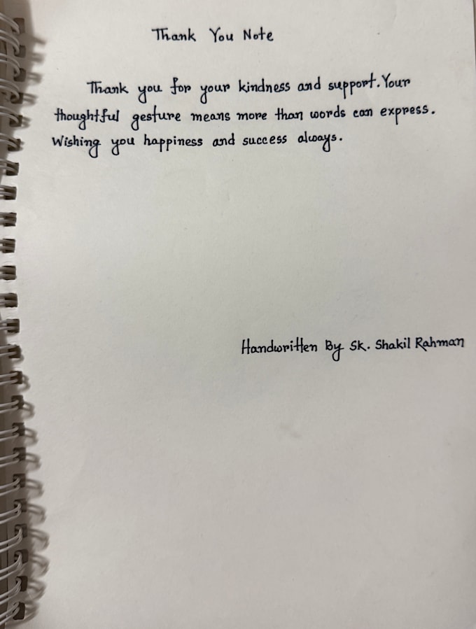 write beautiful handwritten letters, notes and messages