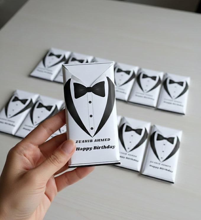design personalized chocolate wrapper