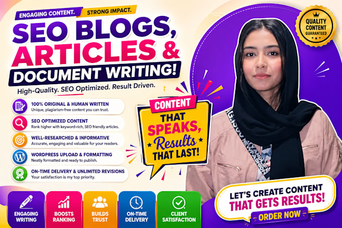 write SEO blog posts for education and training institutes