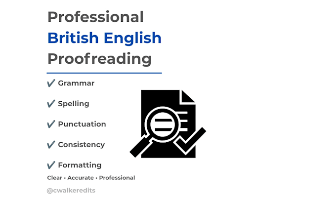 proofread and edit your business documents and emails