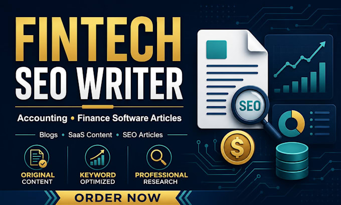 write seo finetech accounting and finance software articles