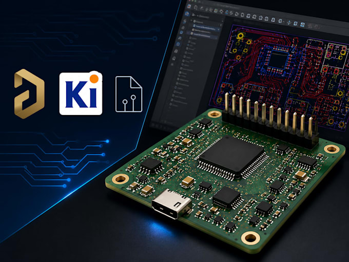 design pcb, circuit, gerber files, kicad, and altium