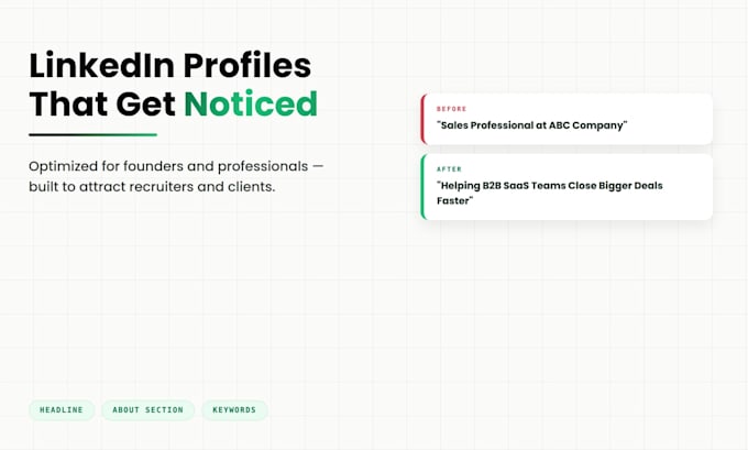 write and optimize an impressive linkedin profile