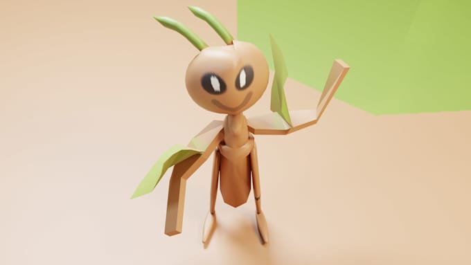 create a stylized 3d game ready character in blender