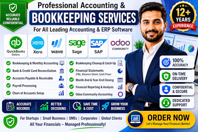 do bookkeeping, accounting, quickbooks, xero, wave, sage